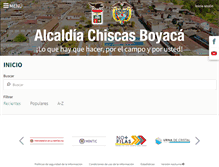 Tablet Screenshot of chiscas-boyaca.gov.co